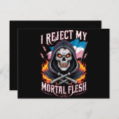 Ik verwerp mijn Transgender Transgender LGBTQ Briefkaart (Voorkant / Achterkant)