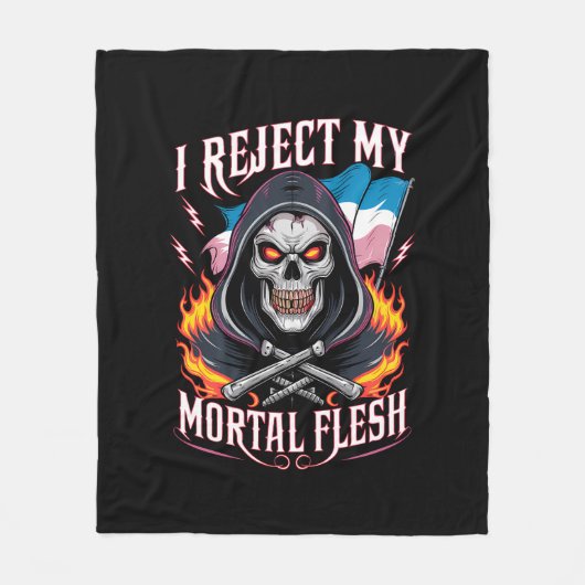 Ik verwerp mijn Transgender Transgender LGBTQ Fleece Deken (Voorkant)