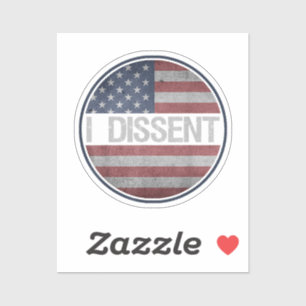 Ik verwerp Quote Amerikaanse vlag Mannen Vrouwen - Sticker