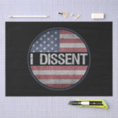 Ik verwerp Quote Amerikaanse vlag Mannen Vrouwen - Tissuepapier (Craft)