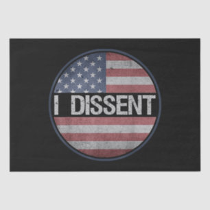 Ik verwerp Quote Amerikaanse vlag Mannen Vrouwen - Tissuepapier