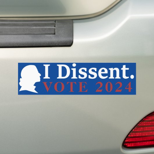 Ik verwerp Stemming 2024 RBG - Verkiezingen 2024 Bumpersticker (Op auto)