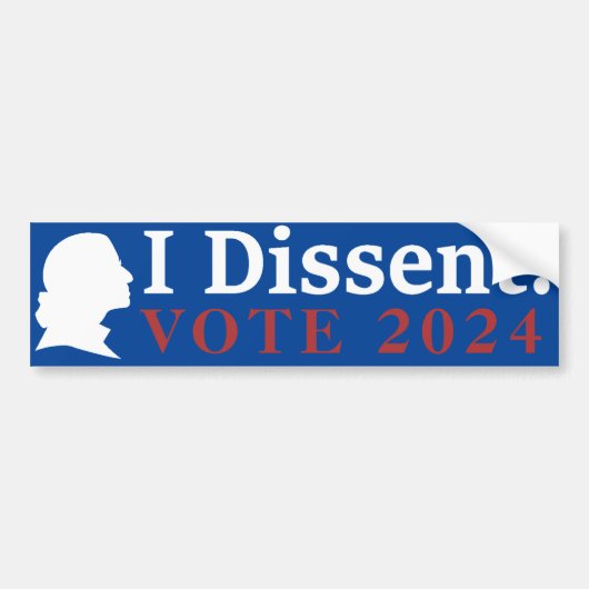Ik verwerp Stemming 2024 RBG - Verkiezingen 2024 Bumpersticker (Voorkant)