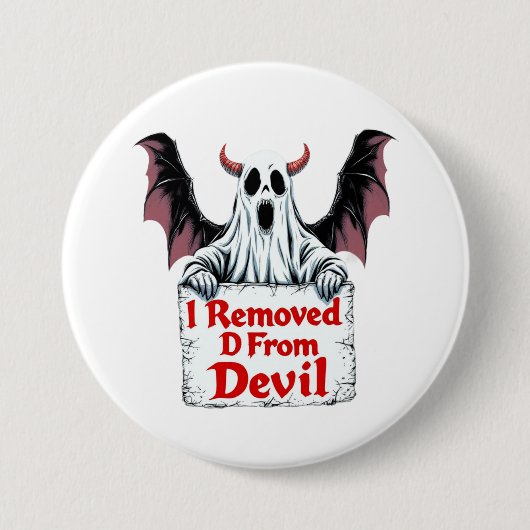 Ik verwijderde D uit Devil Dark Fantasy Gothic ont Ronde Button 7,6 Cm (Voorkant)