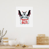 Ik verwijderde D uit Devil - Dark Fantasy Gothic Poster (Keuken)