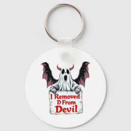 Ik verwijderde D uit Devil - Dark Fantasy Gothic Sleutelhanger