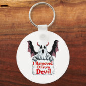 Ik verwijderde D uit Devil - Dark Fantasy Gothic Sleutelhanger (Achterkant)