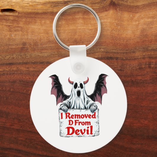 Ik verwijderde D uit Devil - Dark Fantasy Gothic Sleutelhanger (Achterkant)