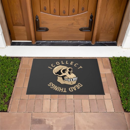 Ik Verzamel Dode Dingen Grappige Taxidermie Vullin Deurmat (Buiten)