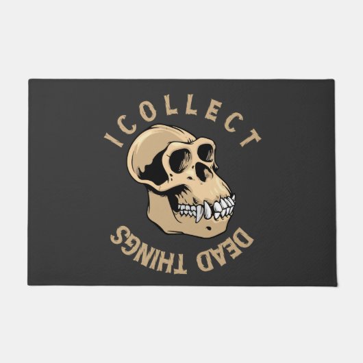 Ik Verzamel Dode Dingen Grappige Taxidermie Vullin Deurmat (Voorkant)