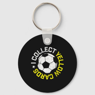 Ik Verzamel Gele Kaarten, Grappige Voetbalspeler C Sleutelhanger