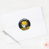 Ik verzamel gele kaarten ronde sticker (Envelop)