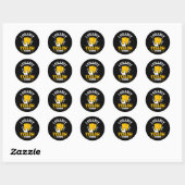 Ik Verzamel Gele Kaarten Ronde Sticker (Vel)