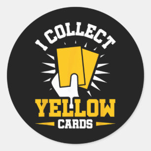 Ik Verzamel Gele Kaarten Ronde Sticker