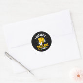 Ik Verzamel Gele Kaarten Ronde Sticker (Envelop)