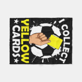 Ik Verzamel Gele Kaarten Voetbal Fleece Deken (Voorkant (Horizontaal))