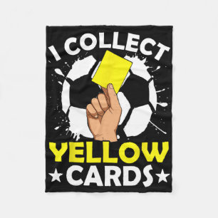 Ik Verzamel Gele Kaarten Voetbal Fleece Deken