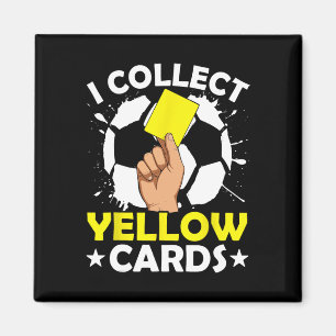 Ik Verzamel Gele Kaarten Voetbal Magneet
