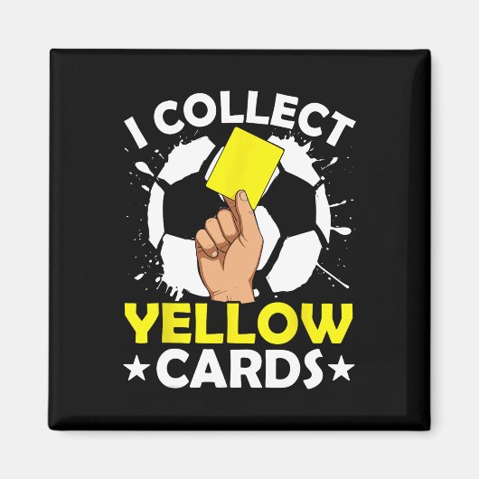 Ik Verzamel Gele Kaarten Voetbal Magneet (Voorkant)