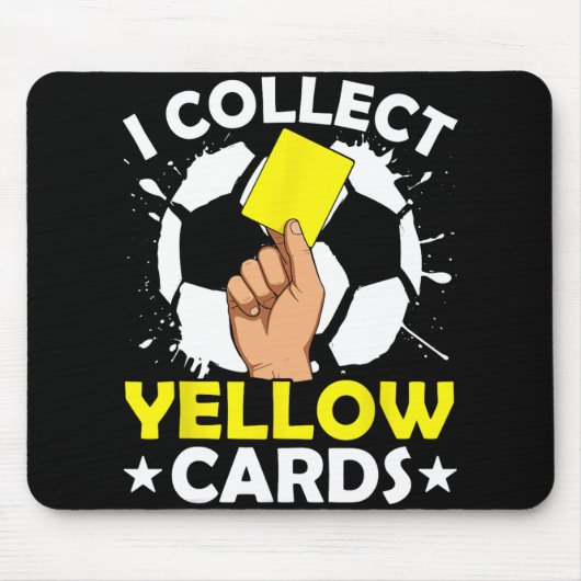 Ik Verzamel Gele Kaarten Voetbal Muismat (Voorkant)