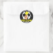 Ik Verzamel Gele Kaarten Voetbal Ronde Sticker (Tas)