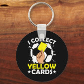 Ik Verzamel Gele Kaarten Voetbal Sleutelhanger (Voorkant)