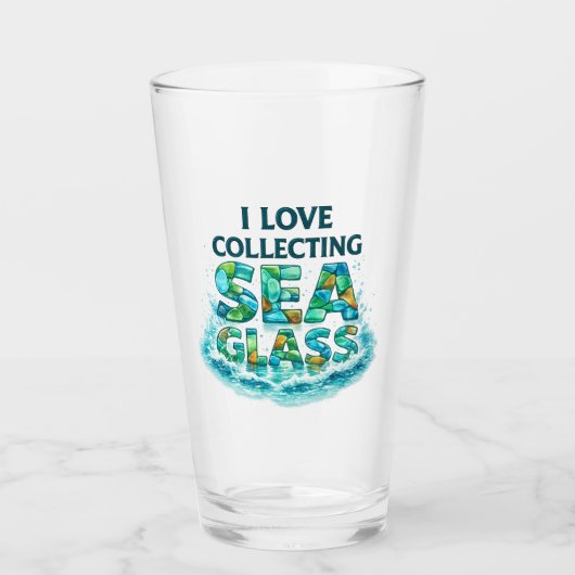 Ik verzamel graag zeeglas glas (Voorkant)