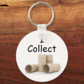 Ik verzamel sleutelhanger voor toiletpapier (Voorkant)