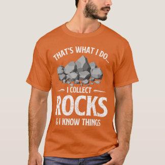 Ik Verzamel Stenen Ik Ken Geen Rotskollector Geode T-shirt
