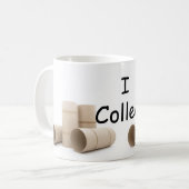Ik verzamel toiletpapierrol grappige bekentenis koffiemok (Voorkant links)