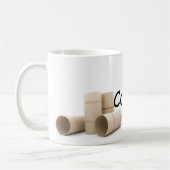 Ik verzamel toiletpapierrol grappige bekentenis koffiemok (Links)