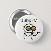 Ik verzend het ronde button 5,7 cm (Voorkant /achterkant)