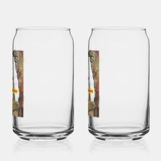 Ik viel eraf blikvorm glas (Links)