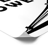 "Ik viel" Toren Grappige Poster (Hoek)