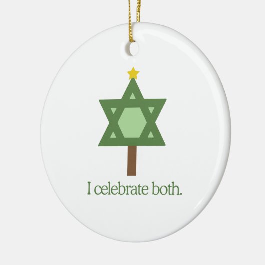 Ik vier beide keramisch ornament (Links)