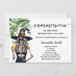 Ik vier een Poolparty Summerween Bruidsmeisjesfees Kaart
