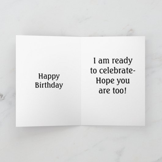 IK VIER JE VERJAARDAG KAART (Binnen)