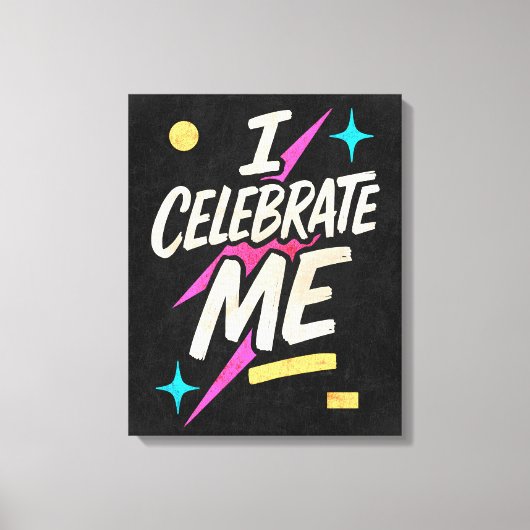 Ik vier mezelf canvas afdruk (Voorkant)