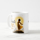 Ik vier mezelf! koffiemok (Voorkant links)