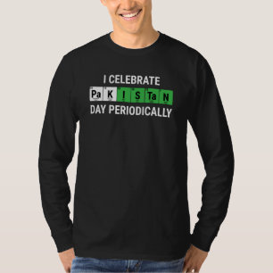 Ik vier Pakistan-dag Periodiek Pakistaans T-shirt