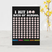 Ik vierde 100 dagen school Honkbal 100ste dag van Kaart (Gele Bloem)