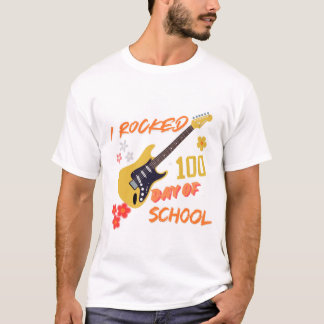 Ik vierde 100 dagen school t-shirt, schooltijd shi t-shirt