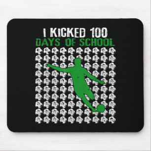 Ik Vierde 100 Dagen School Voetbal 100ste Dag Spor Muismat