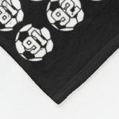 Ik Vierde 100 Dagen School Voetbal 100ste Dag Van  Fleece Deken (Hoek)
