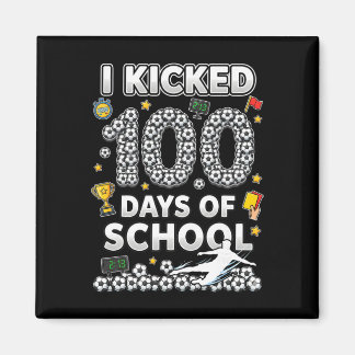 Ik Vierde 100 Dagen School Voetbal Ijsje Drip 10 Magneet