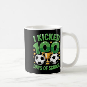 Ik Vierde 100 Dagen School Voetbal Jongens Kindere Koffiemok