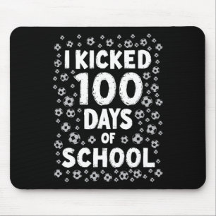 Ik Vierde 100 Dagen School Voetbal Kids 100ste Dag Muismat