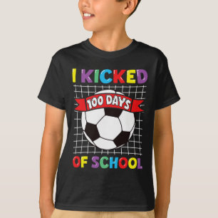 Ik Vierde 100 Dagen School Voetbal Sport Kinderen T-shirt