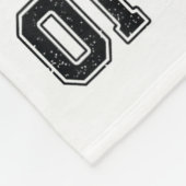 Ik vierde 100 dagen school Voetbalfan 100ste dag Fleece Deken (Hoek)