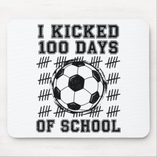 Ik Vierde 100 Dagen School Voetbalfan 100ste Dag Muismat